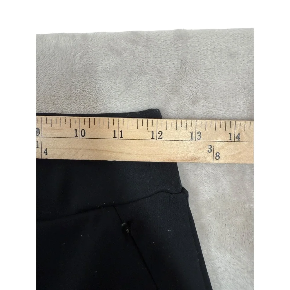 Oysho Women's Wide Leg Trouser Pants Black Pull On Size M Career Work - Picture 7 of 8